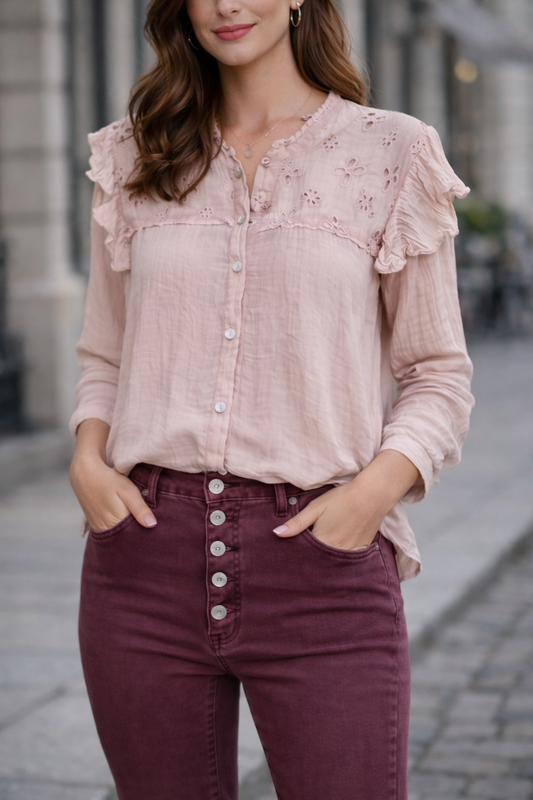 Musselin-Bluse